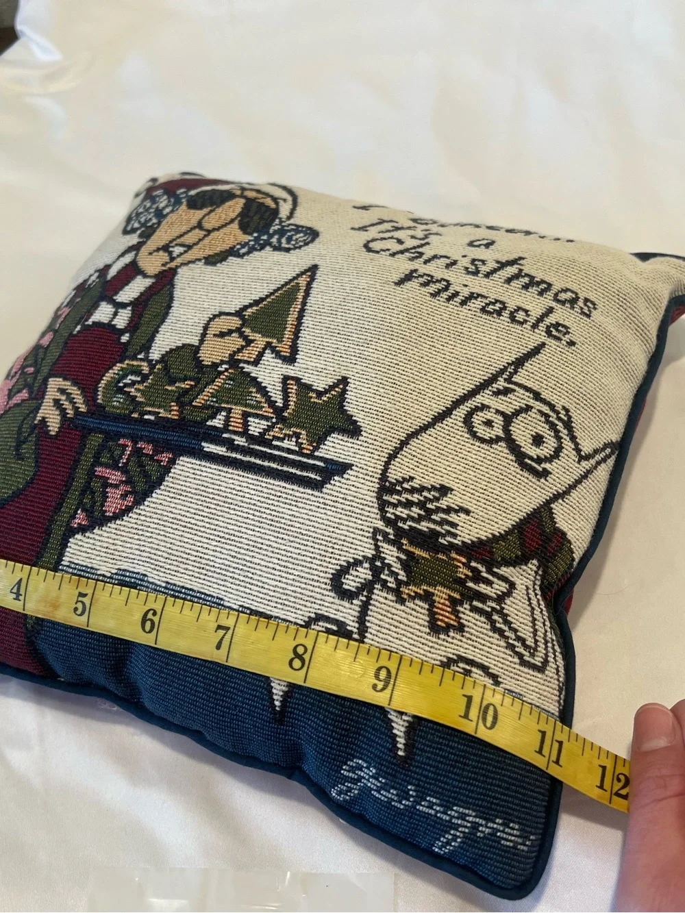Hallmark Maxine Shoebox Tapestry Pillow I Bake It’s a Christmas Miracle